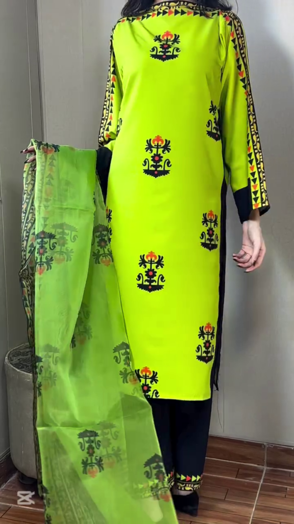 Women Yellow Cotton Dress Material